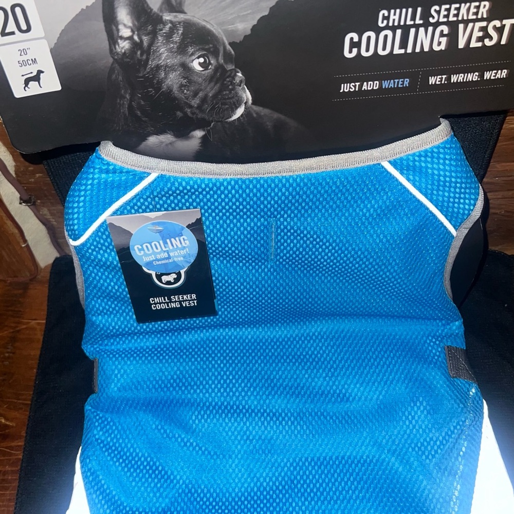 Chill Seeker Blue Cooling Vest for Dogs